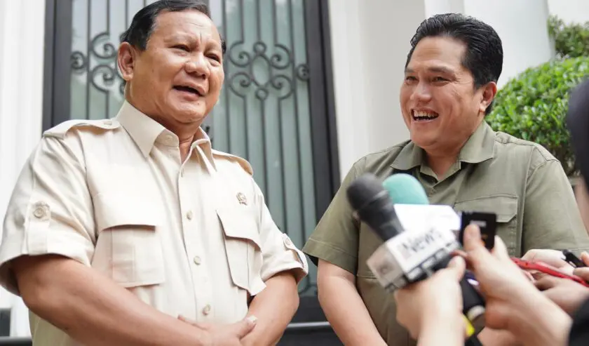 Erick Thohir Memperlihatkan Dukungan untuk Prabowo