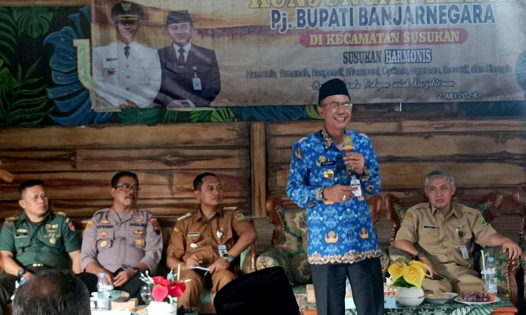 Bupati Banjarnegara Kunjungi Kecamatan Susukan, Kades Memohon Pembangunan Jembatan dan Bendungan