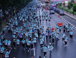 Riau Bhayangkara Run 2024 di Pekanbaru Disemarakkan oleh 10 Ribu Peserta