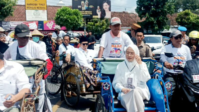 Paslon Amalia Desiana-Wakhid Jumali Didukung oleh Delapan Parpol Saat Mendaftar ke KPU Banjarnegara