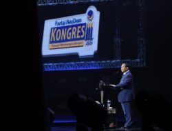 Prabowo Subianto di Kongres NasDem: Rasa Sedih Jika Masyarakat Kita Terbiasa Menggunakan Caci Maki