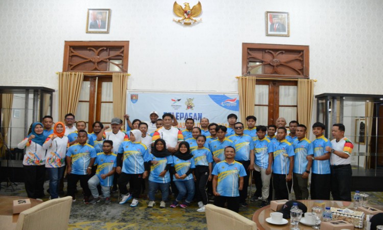 34 Atlet PCNI Representing Cilacap Released for Peparnas XVII, Aiming for 10 Gold Medals.