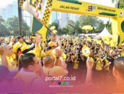 Jalan Sehat HUT Partai Golkar: Bamsoet & Airlangga Bersama Jutaan Kader