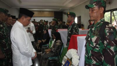Panglima TNI Hadiri Upacara Pelepasan Prajurit Korban Ledakan