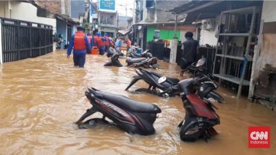 Update Banjir Jakarta: 3 RT Masih Terendam Hingga Sore