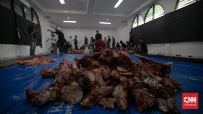 Tradisi Unik ‘Manampuang’ Bagi Daging Kurban di Agam