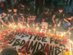 Tragedi Driver Ojol Tewas: Aksi Nyalakan Lilin di Makassar